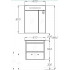 Мебель для ванных комнат Smile Тумба с умывальником Фреш 60 Z0000010402+640344 (белый)
