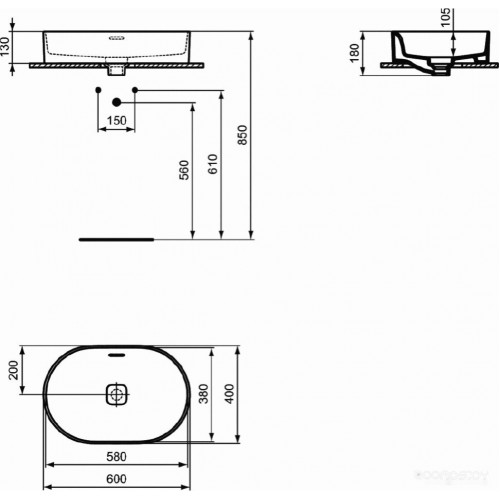 Умывальник Ideal Standard Strada II T360401