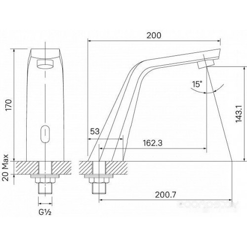 Смеситель IDDIS 020SBSNi86