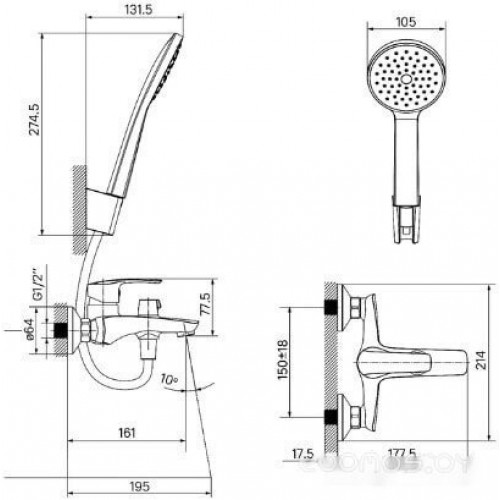 Смеситель IDDIS Ray RAYBL02i02