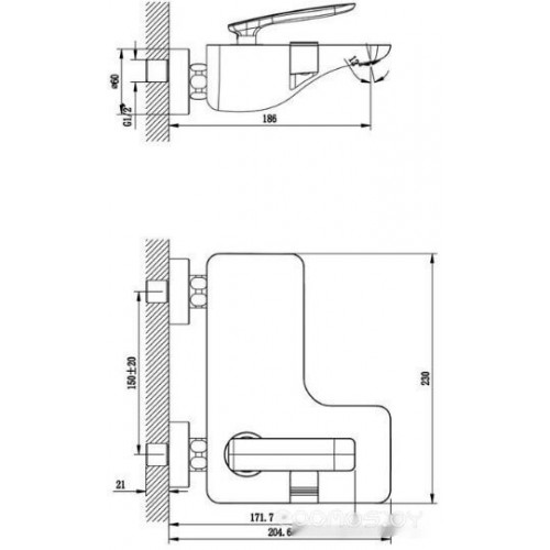 Смеситель Lemark Bellario LM6802C