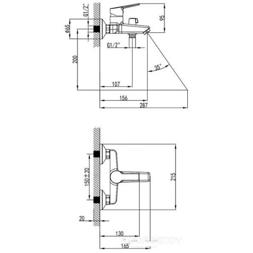 Смеситель Milardo Stripe STRSB02M02