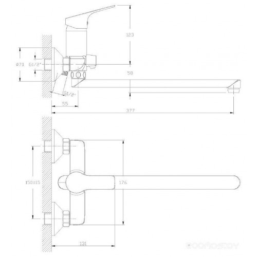 Смеситель Rossinka Silvermix RS29-33