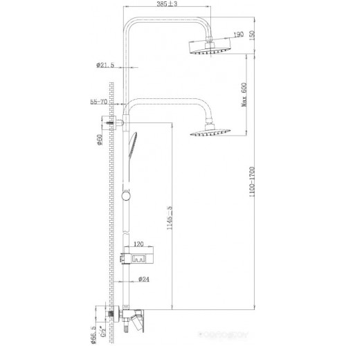 Душевая система Lemark LM7002C