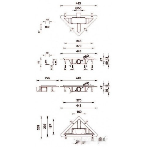 Душевой уголок Ambassador Set 12011111L-ST7