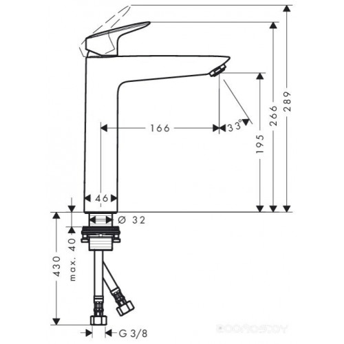 Смеситель Hansgrohe Logis 71091000