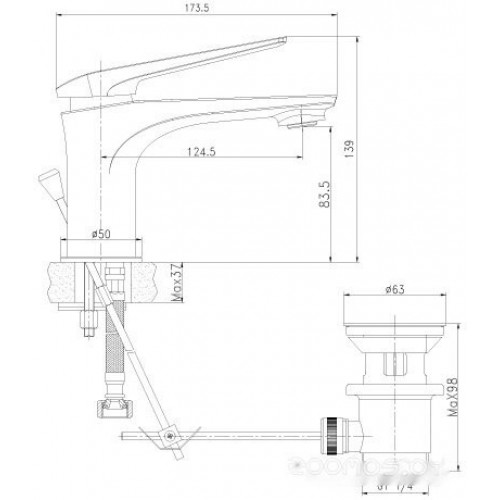 Смеситель Lemark Allegro LM5906CW