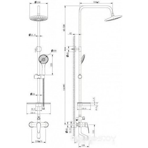 Душевая система Lemark LM0462C