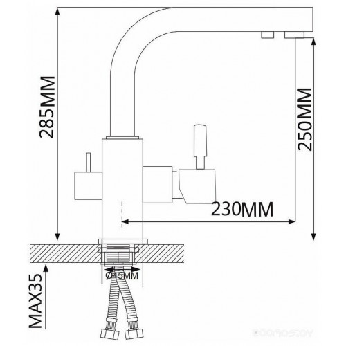 Смеситель Maxonor Pure Life MN4352-7