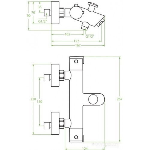 Смеситель Laveo Termico BAT 01TD