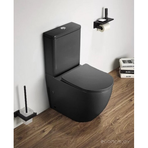 Унитаз CeramaLux 2166XMDH темно-серый матовый