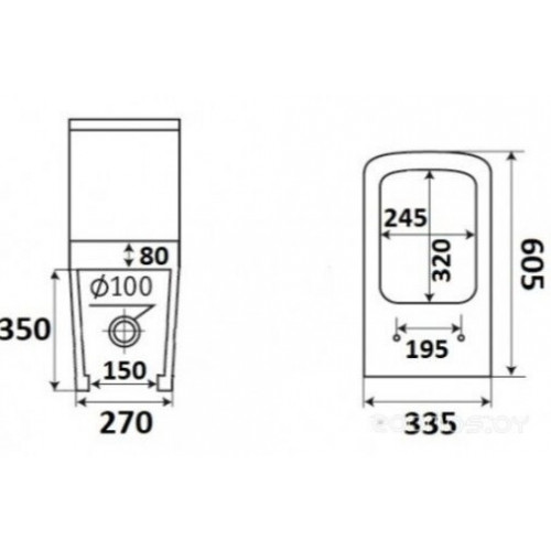 Унитаз CeramaLux 2171MB