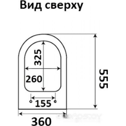 Унитаз CeramaLux 3178-18 (черный глянцевый)