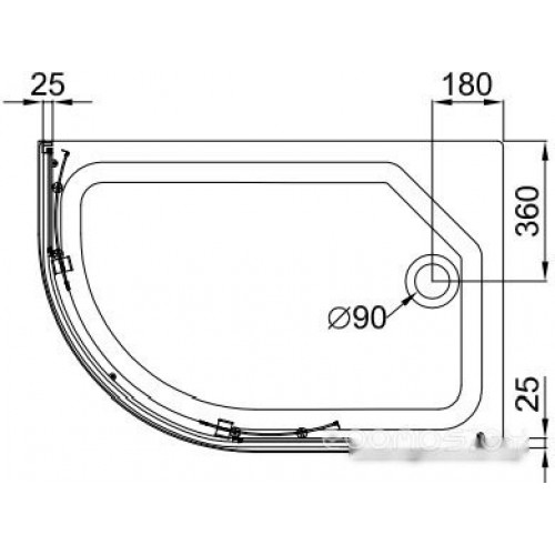 Душевой уголок Triton Коралл А1 120x80 R (мозаика)