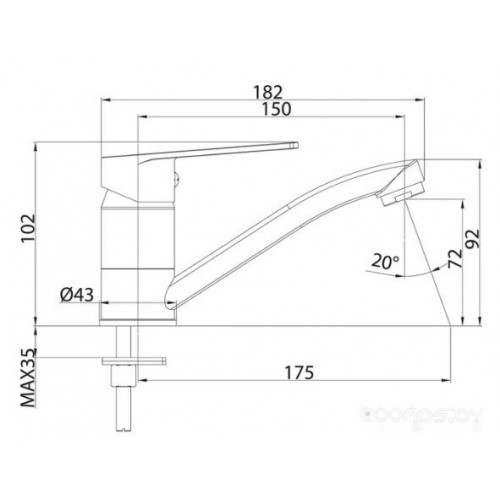 Смеситель Milardo Helic HELSBR0M01