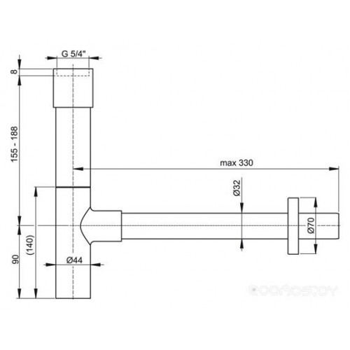 Сифон Alcaplast A402