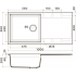 Кухонная мойка OMOIKIRI Sakaime 100-WH 100x50 белый