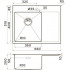 Кухонная мойка Omoikiri Akisame 65-GM-L 4973097 65x51 вороненая сталь