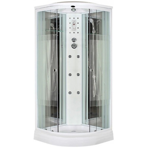 Душевая кабина Niagara Standart NG-701-01N 90x90 стекла прозрачные Полосы