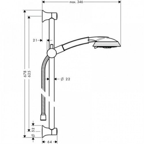 Душевой гарнитур Hansgrohe Raindance Classic 27843090