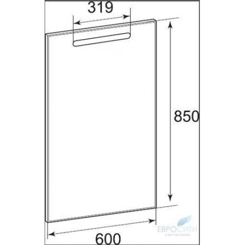 Зеркало Roca The Gap 60x85 с подсветкой