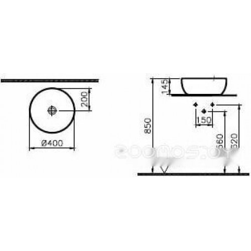 Умывальник Vitra Outline 5992B420-0016
