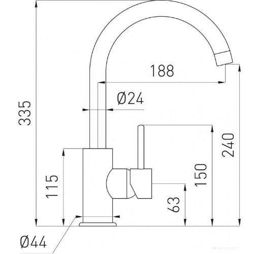 Смеситель Ferro Lugio BLG4