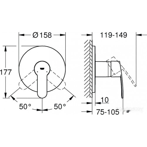 Смеситель Grohe Eurostyle Cosmopolitan 24051002