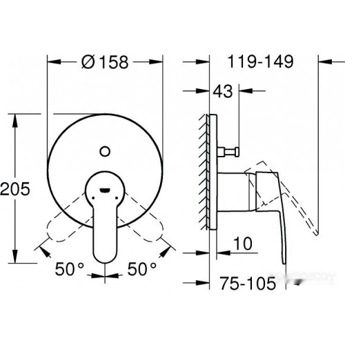 Смеситель Grohe Eurostyle Cosmopolitan 24052002