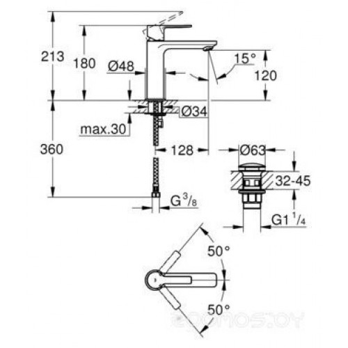 Смеситель Grohe Lineare New 23106001