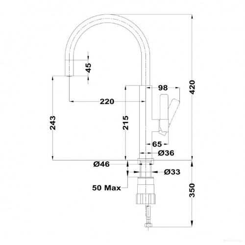 Смеситель Teka FOT 995 CHROME 116030022