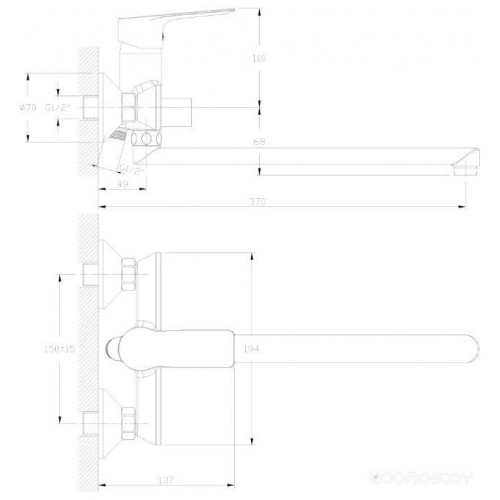 Смеситель Rossinka Silvermix RS27-33