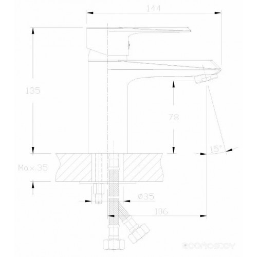 Смеситель Rossinka Silvermix RS28-11