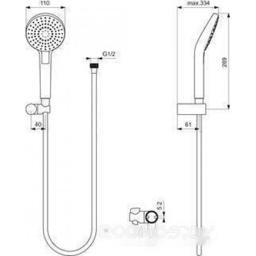 Душевая лейка Ideal Standard Idealrain B2239AA