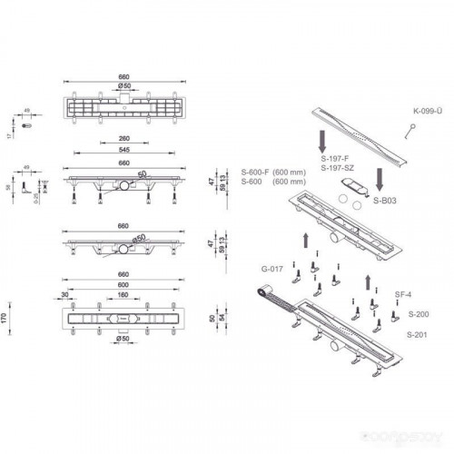 Душевая стенка Ambassador Set 15031109-ST7