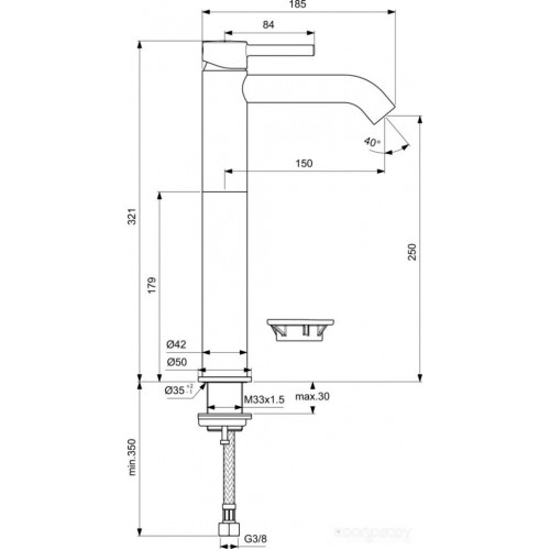 Смеситель Ideal Standard Ceraline BC269XG