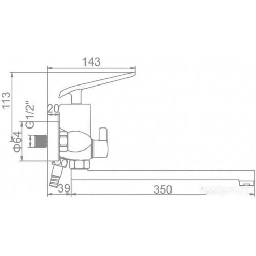 Смеситель Ledeme L2274B