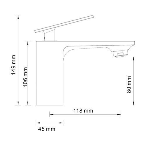 Смеситель для умывальника WasserKraft Alme 1503