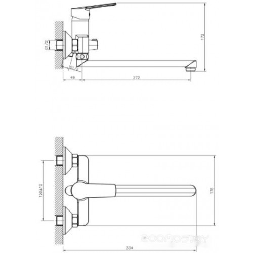 Смеситель DecoRoom DR22043