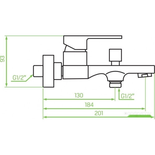 Смеситель Laveo Kvadrato BLQ 710D