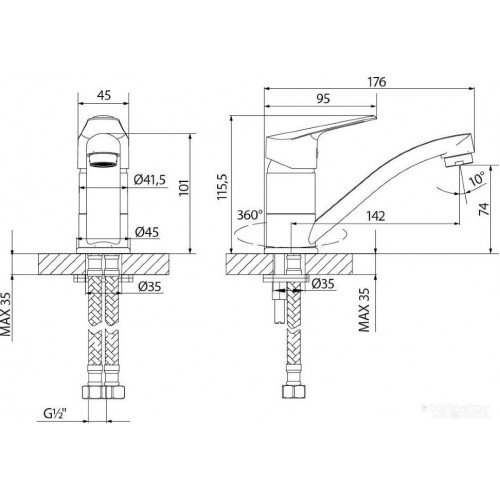 Смеситель Lemark Partner LM6507C