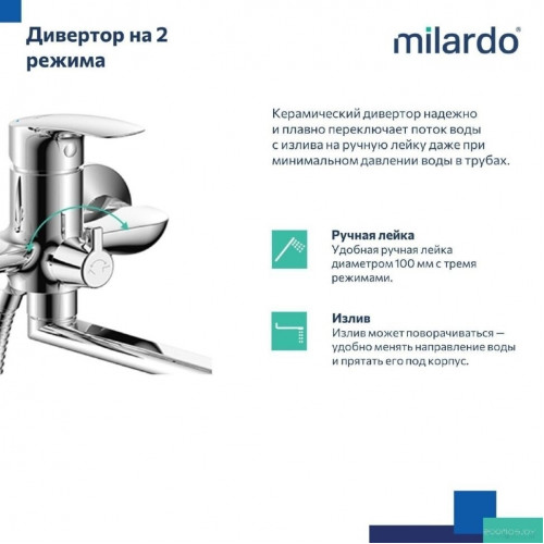 Смеситель Milardo Rora RORSB00M10