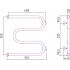 Полотенцесушитель водяной Сунержа М-образный 500х500 Н.Г. 1" хром