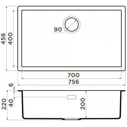 Кухонная мойка Omoikiri Yamakawa 75Т Integra-CH 4997282 75,6x45,6 шампань