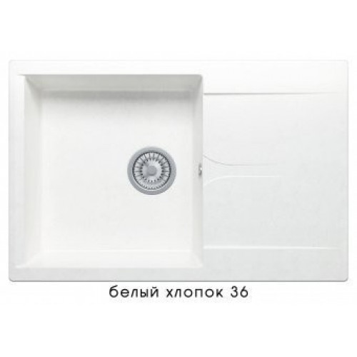 Кухонная мойка Polygran Gals-760 белый хлопок