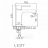 Смеситель для умывальника Ledeme L1077 (L1077)