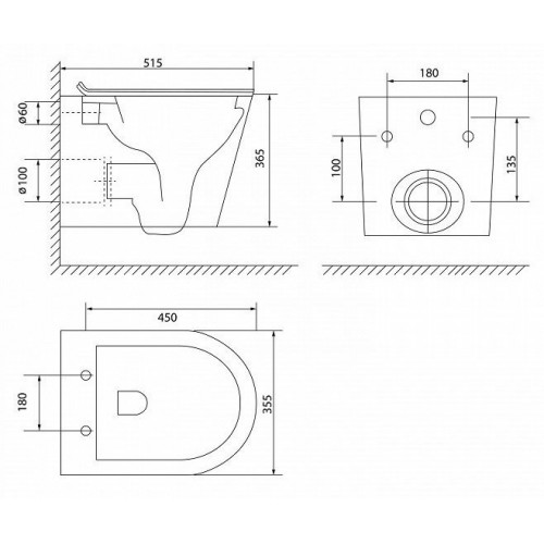 Подвесной унитаз безободковый Iddis Calipso CALRDSEi25 SoftClose