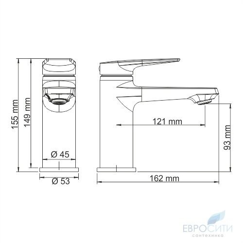 Смеситель для умывальника WasserKraft Lopau 3203