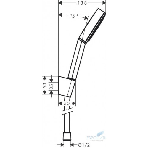 Душевая лейка Hansgrohe Pulsify Select 105 3jet 24303000 (хром)