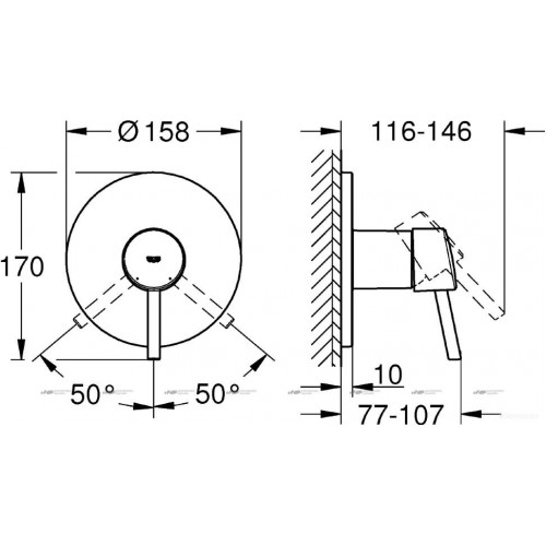 Смеситель Grohe Concetto 24053001 для душа